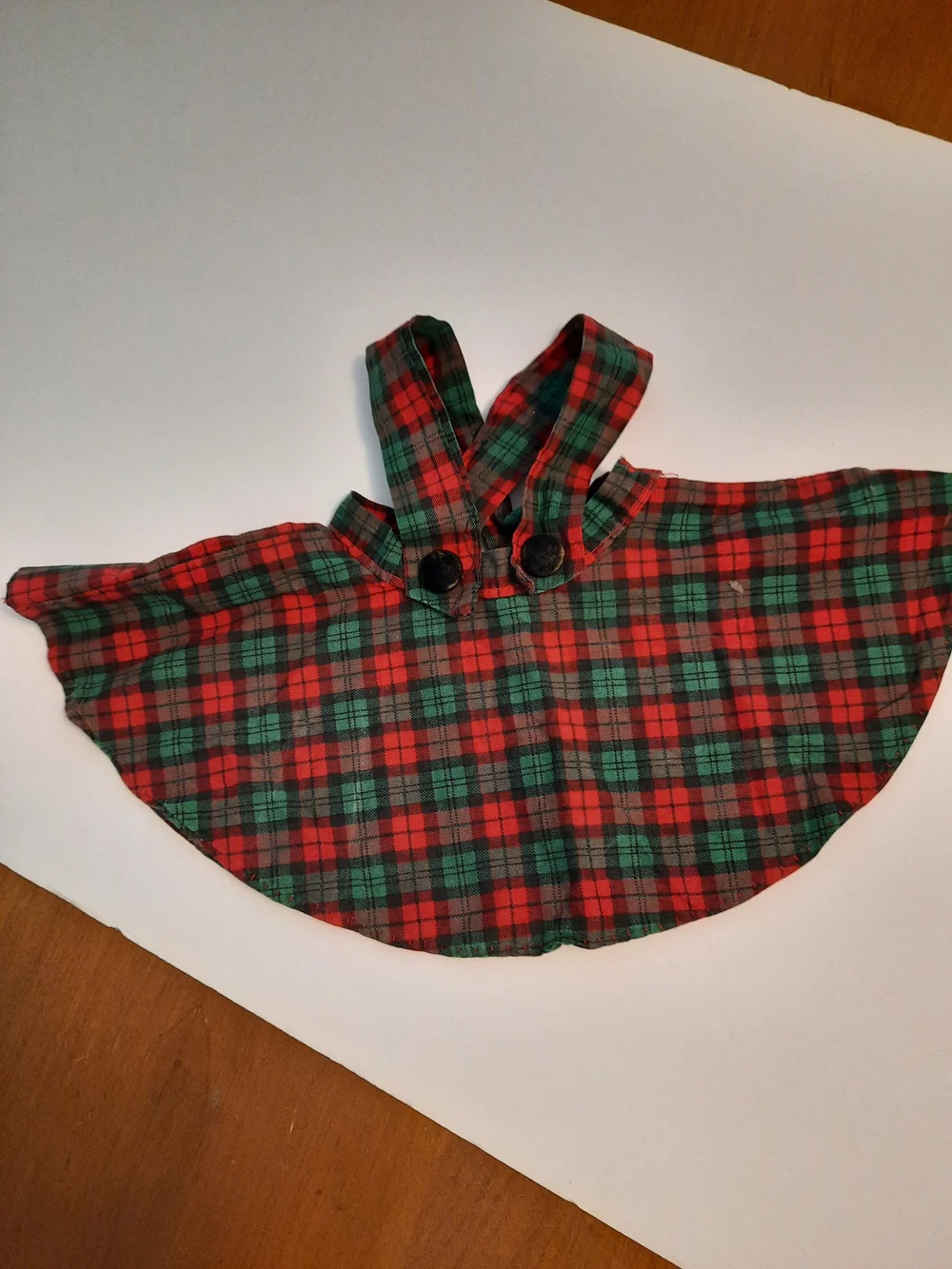 Dolls Plaid Red & Green Holiday Skirt with Straps